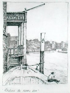 Chelsea, the Adam and Eve by Walter Greaves