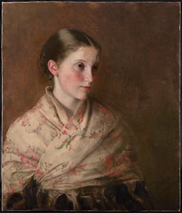 A Girl in a Shawl by Walter Henry Truscott