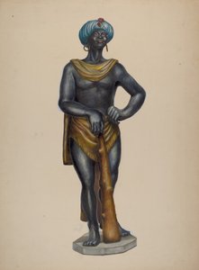 Nubian Slave Figure by Walter Hochstrasser