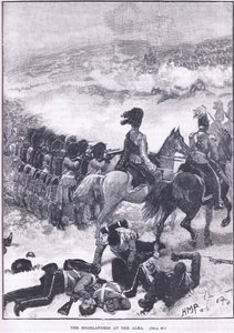 The Highlanders at Alma 1854 AD by Walter Paget