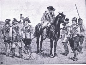Types of Cromwellian Soldiery, illustration from The History of the British People