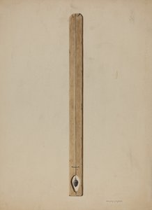 Plumb Line and Board by Walter Praefke