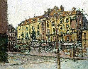 La Place Nationale with le Grande Duquesne, Dieppe by Walter Richard Sickert