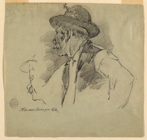 A Bavarian Peasant by Walter Shirlaw