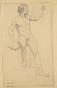 Seated Male Nude, c.1870-77