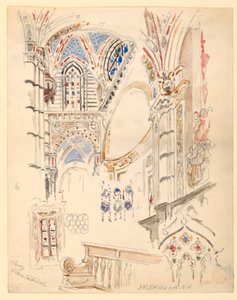Study of Siena Cathedral by Walter Shirlaw