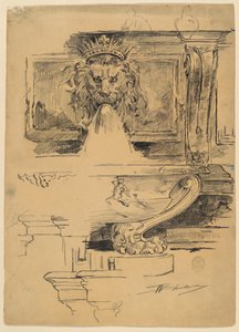 Study of a Fountain, Italy by Walter Shirlaw