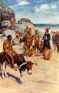 The Portuguese and Hottentots by Walter Stanley Paget