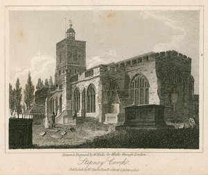 Stepney Church, London by Walter Wallis