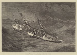 HMS Urgent in a Gale in the Bay of Biscay