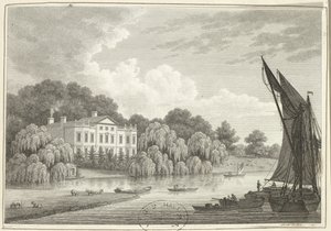 Country House with Lake and Boats
