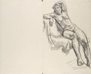Study of a Nude by Walther Gamerith