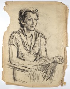 Portrait of Frauke Lauterbach by Walther Gamerith