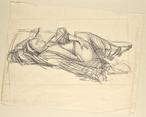 Grete Gamerith on Couch by Walther Gamerith