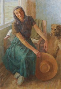 Grete Gamerith with Dog 