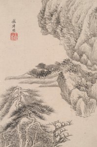 Landscape in the Style of Various Old Masters: Landscape after Wang Meng by Wang Jian