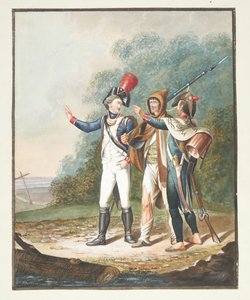 Three French Soldiers on a Road