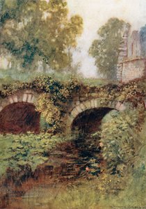 A Bridge, Fountains Abbey by Warwick (after) Goble