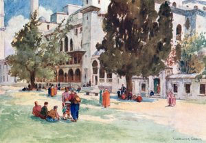 Court of the Suleimaniyeh by Warwick (after) Goble