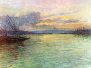 Golden Horn after Sunset by Warwick (after) Goble