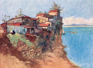 Refugee Huts on the Marmora by Warwick (after) Goble
