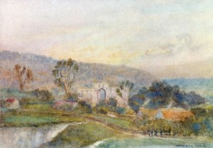 Rievaulx Abbey: Early Morning by Warwick (after) Goble