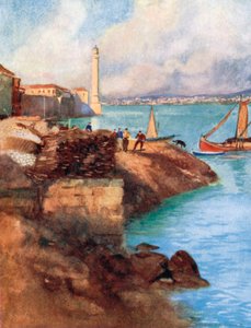 The Seraglio Lighthouse and Scutari by Warwick (after) Goble