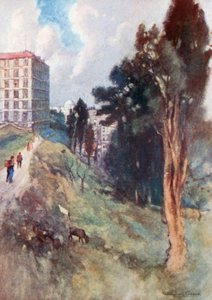 View from an Old Cemetery by Warwick (after) Goble