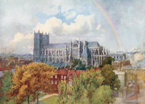 Westminster Abbey from the South-East by Warwick (after) Goble
