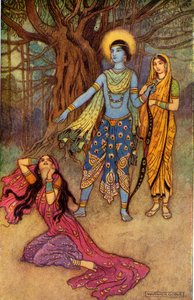Rama Spurns the Demon Lover by Warwick Goble