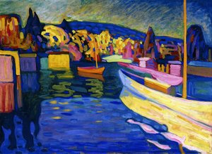 Autumn Landscape with Boats