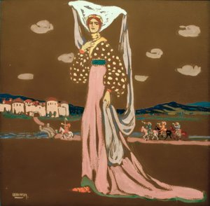 The Night (Walking Lady) by Wassily Kandinsky