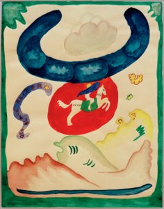 Design for the Cover of the Almanac Der Blaue Reiter by Wassily Kandinsky