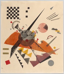 Composition with Orange Chessboard, 1923