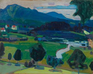 Murnau – View Over the Staffelsee by Wassily Kandinsky