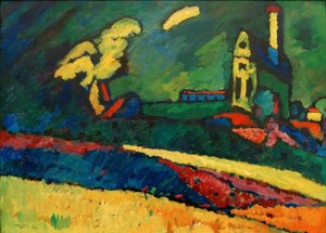 Murnau – Landscape with Church I by Wassily Kandinsky