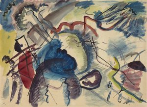 Sketch for Painting with White Border, 1913 by Wassily Kandinsky