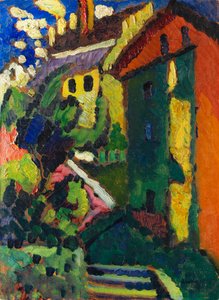 Stairway to the castle Murnau, 1909