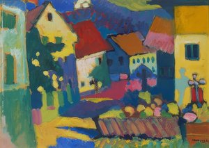 Street in Murnau. Around 1909-14
