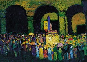 The Ludwigskirche in Munich, 1908 by Wassily Kandinsky