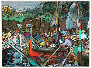 The Song of the Volga by Wassily Kandinsky