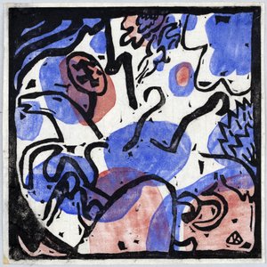 Three Riders in Red, Blue, and Black by Wassily Kandinsky