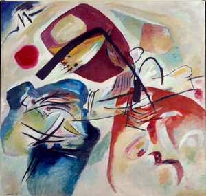 With the Black Bow by Wassily Kandinsky