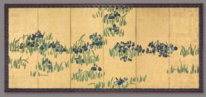 Irises by Watanabe Shiko