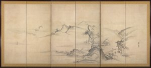 Eight Views of the Xiao and Xiang Rivers by Watanabe Shiko