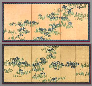 Irises by Watanabe Shiko