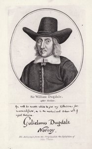 Sir William Dugdale by Wenceslaus (after) Hollar