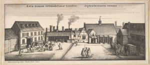 Arundel House from the North, Copy by Wenceslaus Hollar