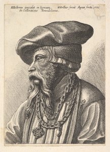 Bearded Man with Chain Necklace, 1647 by Wenceslaus Hollar