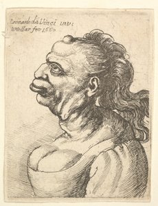 Bust of a Woman Wearing Low-Cut Dress by Wenceslaus Hollar